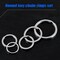 60-Piece Assorted Metal Keychain Rings – Multi-Purpose Split Keyrings (20mm, 25mm, 30mm, 35mm, 38mm) for Home, Car Keys, Pendants, and Attachments